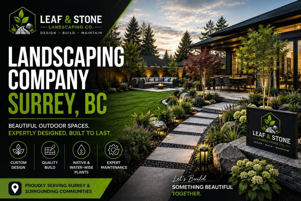 Landscaping Company Surrey: How to Choose the Right Local Landscaper