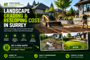 Landscape Grading & Resloping Cost in Surrey
