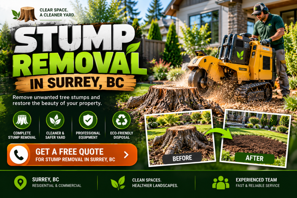 Stump Removal Cost in Surrey
